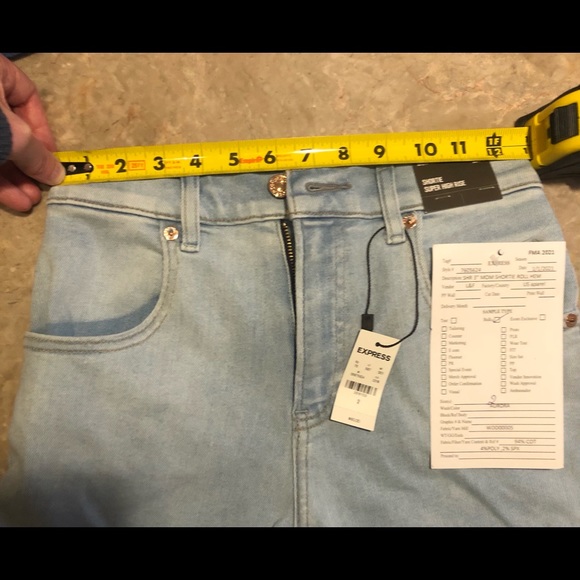 3 PC NWT Express High Waisted Denim Shorts Bundle - Picture 10 of 10